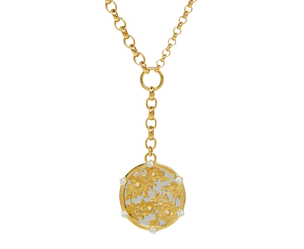Foundrae Large Resilience Medallion Heavy Mixed Belcher Chain Necklace