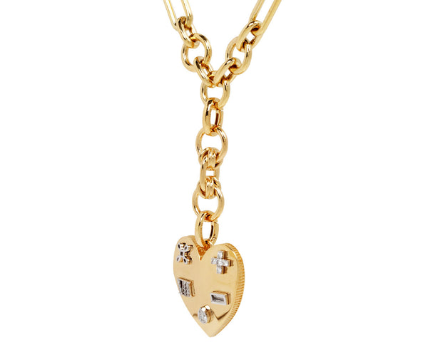 Ever Growing Love Vivacity Faceted Heart Mixed Clip Chain