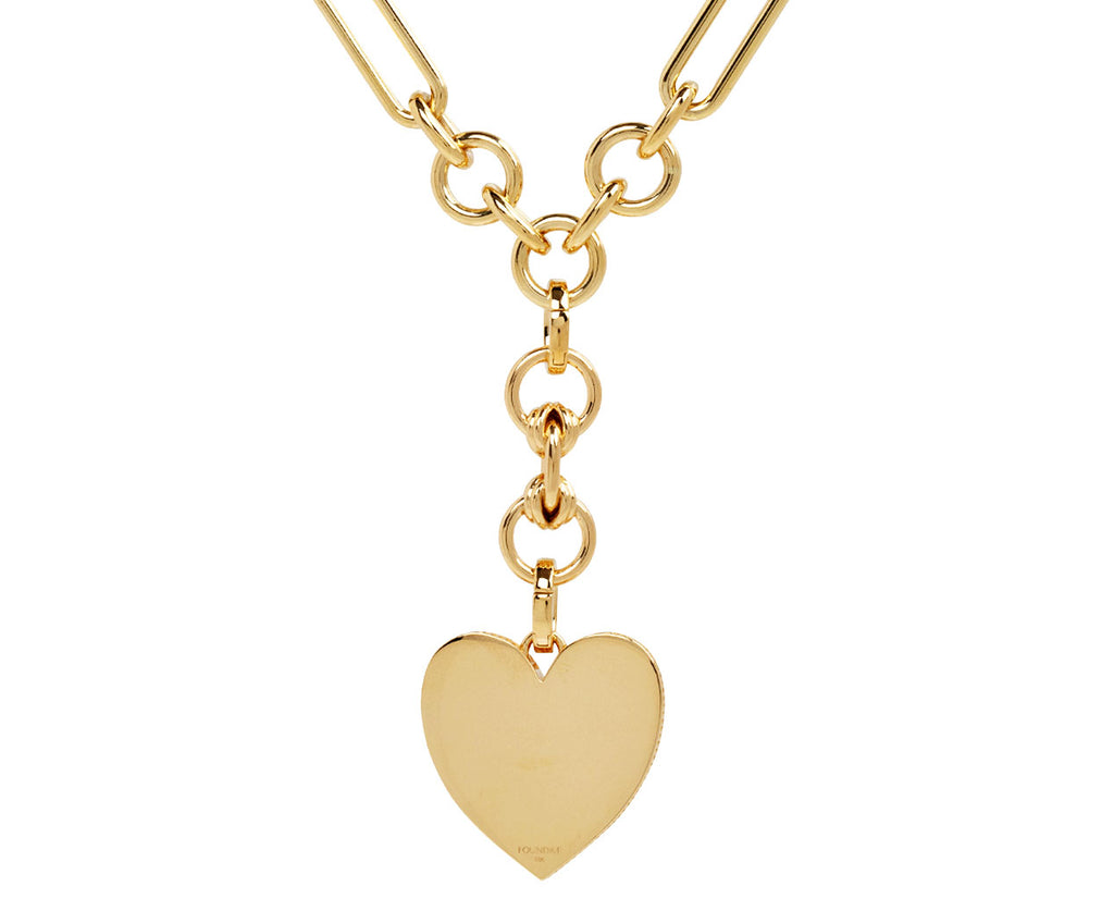 Ever Growing Love Vivacity Faceted Heart Mixed Clip Chain Necklace