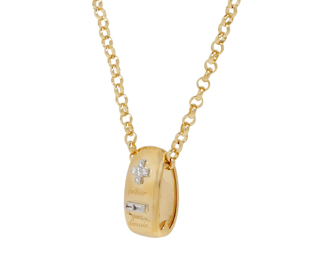 Ever Growing Oversized Oval Heart Beat Medium Belcher Necklace