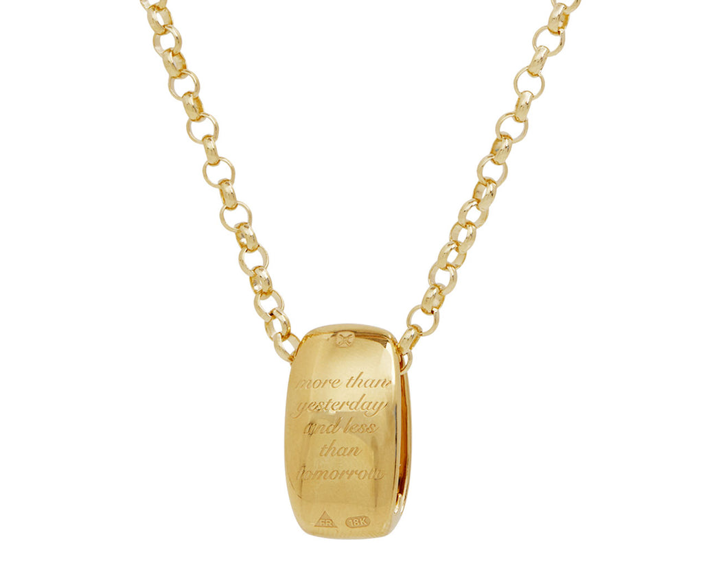 Ever Growing Oversized Oval Heart Beat Medium Belcher Necklace