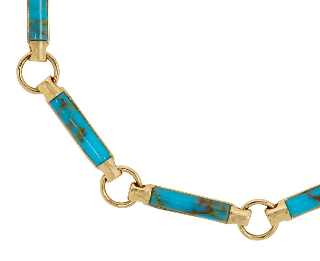 Turquoise Stone Chain Bracelet