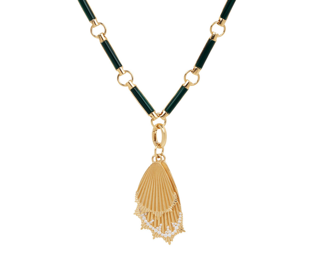 Malachite Stone Chain Necklace