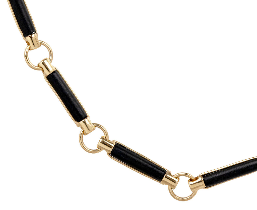 Onyx Stone Chain Necklace
