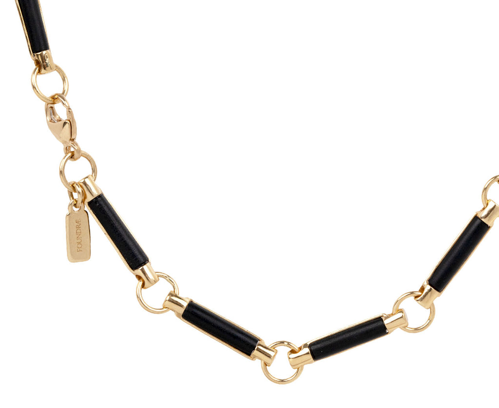 Onyx Stone Chain Necklace