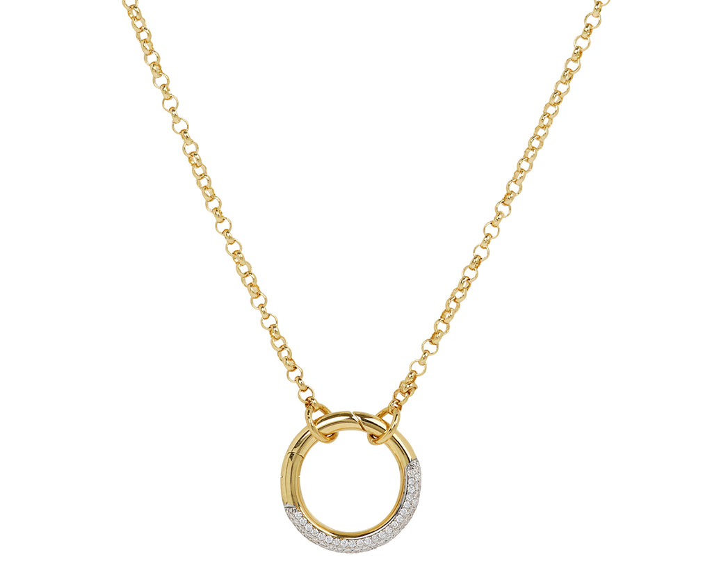 Small Belcher Open Chain with Medium Pave Annex Link