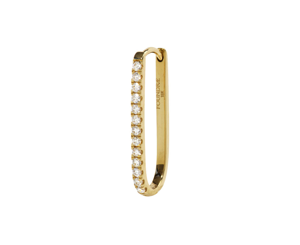 Large Pave Fob Earring - TWISTonline