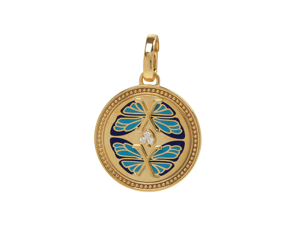 Medium Blue Reverie Medallion with Push Gate