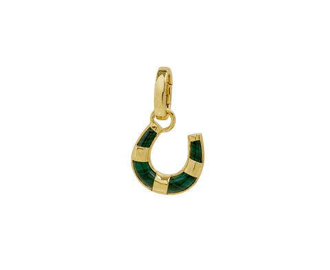 Miniature Malachite Horseshoe Pendant and Push Gate ONLY