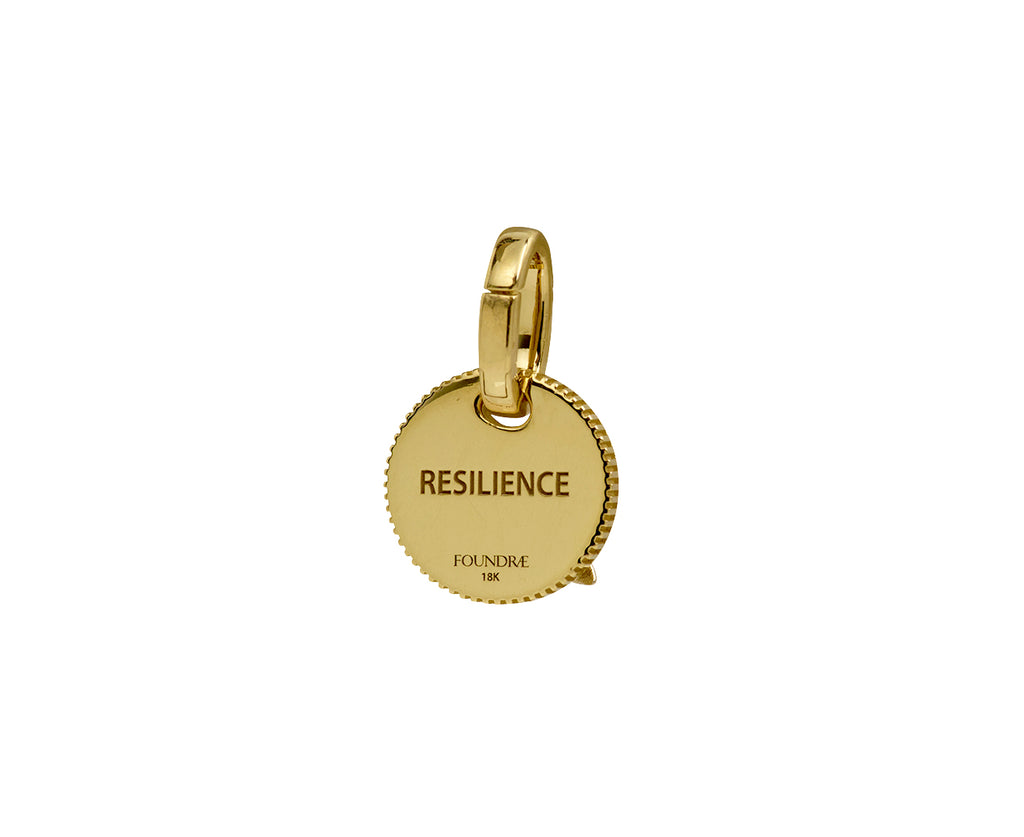 Diamond Resilience Mini Coin Charm with Pushgate ONLY