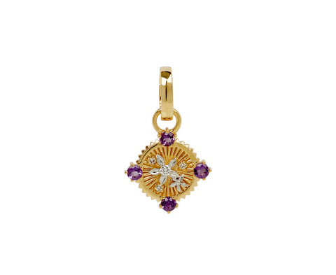 Amethyst Blossoms Miniature Medallion with Push Gate ONLY