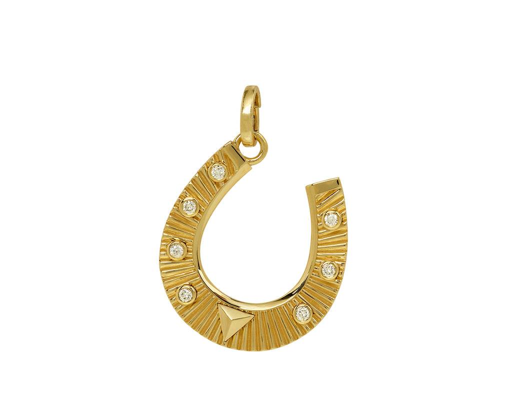 Foundrae Large Horseshoe Protection Pendant with Push Gate ONLY