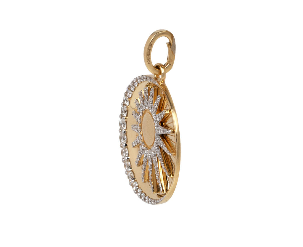 Foundrae Large Diamond Balance Medallion and Push Gate ONLY Side