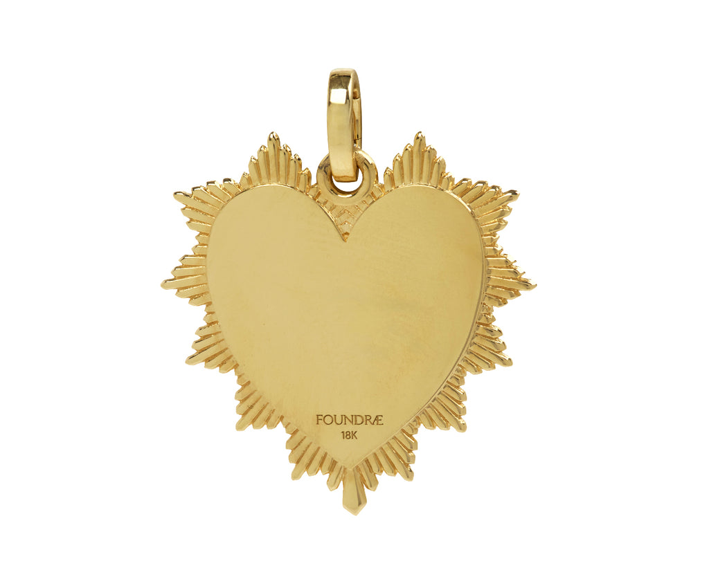 Oversized Encrusted Heart Medallion ONLY