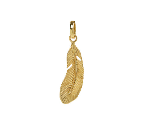 Foundrae Small Vivacity Feather Medallion with Push Gate ONLY