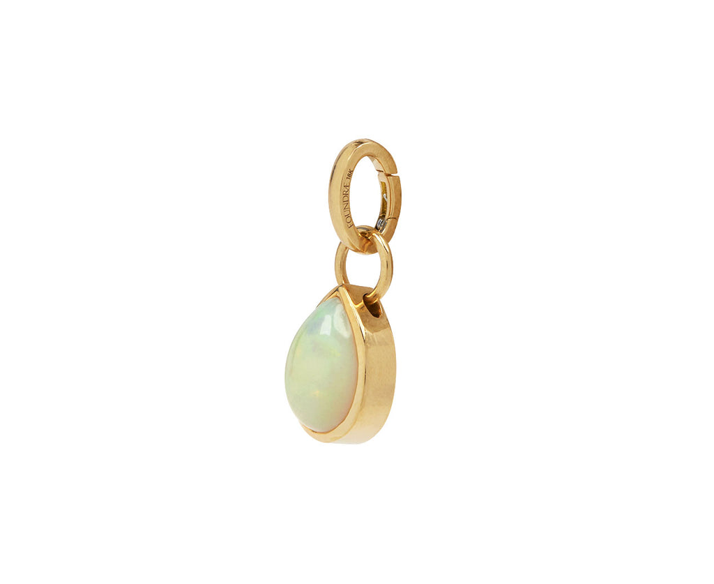 Foundrae Large Opal Forever & Always a Pair Charm ONLY - Closeup Angled