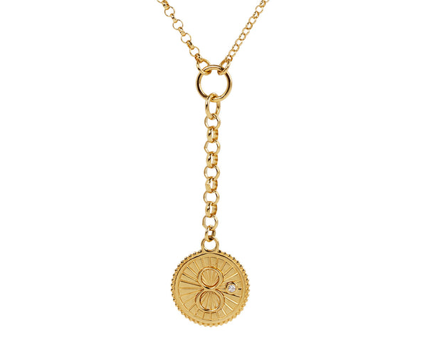 Jude Jewelers Stainless Steel Karma Charm Necklace - Adjustable 16-20 Inch Chain, Hypoallergenic