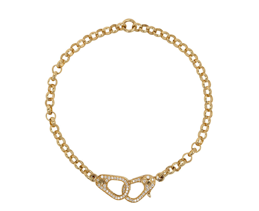 Medium Belcher Chain Diamond Sister Hook Bracelet
