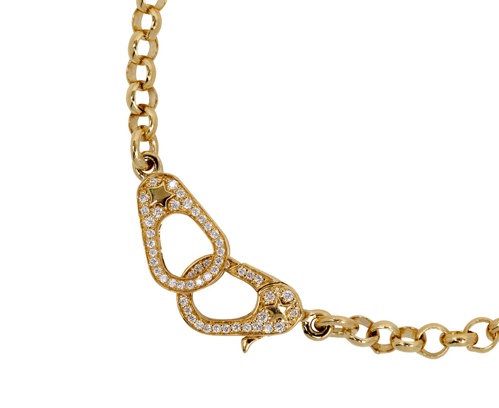 Medium Belcher Chain Diamond Sister Hook Bracelet