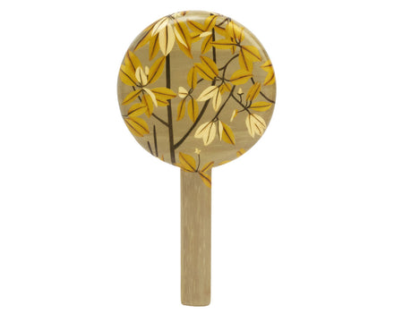 Green Leaf Marquetry Mirror