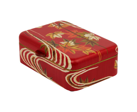 Medium Maple Flower Pattern Marquetry Box