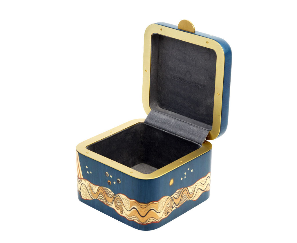 Small Lactea Marquetry Cube Box