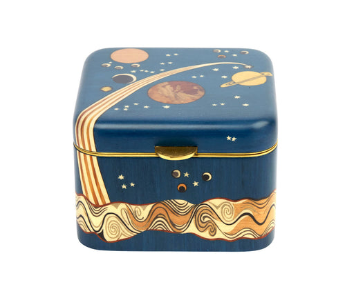 Small Lactea Marquetry Cube Box