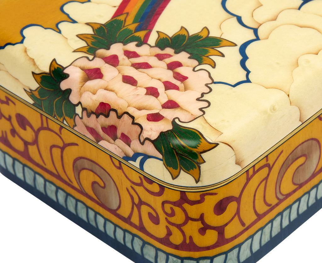 Medium Rainbow Marquetry Box