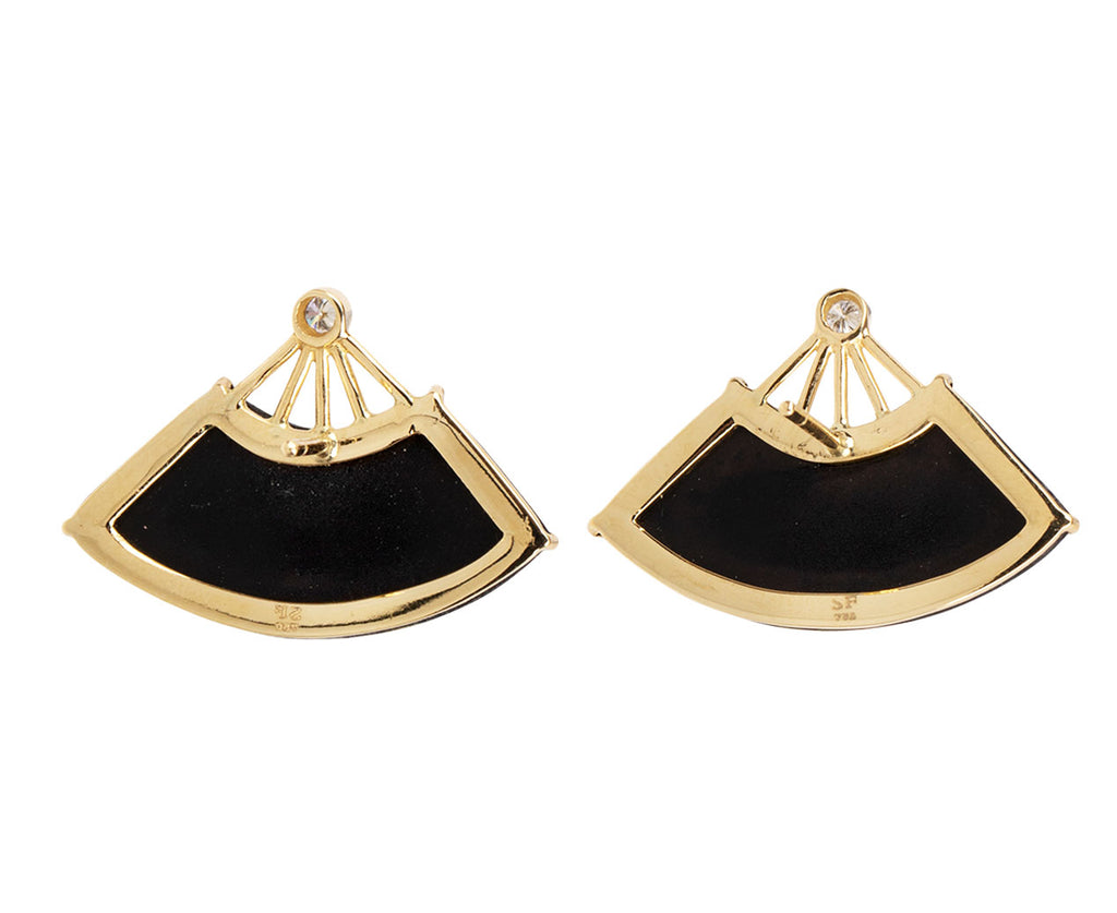 Marquetry Fan Earrings