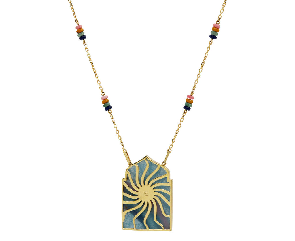 Rainbow and Window Trolleite Necklace