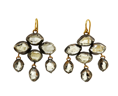 Herkimer Diamond Chandelier Earrings