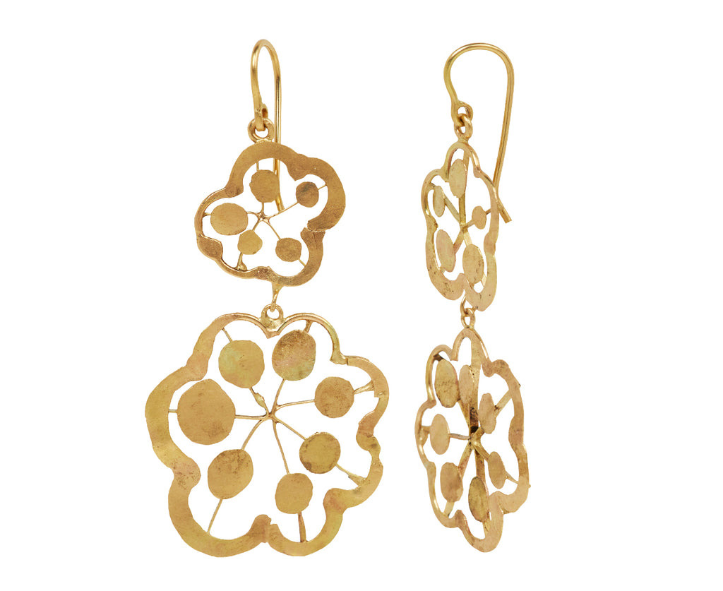 Gold OOCL Double Drop Earrings