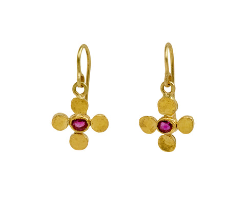 Judy Geib Ruby Squash Earrings