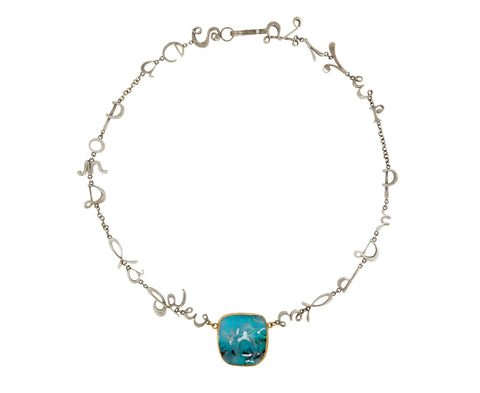 Watery Themed Opal Necklace