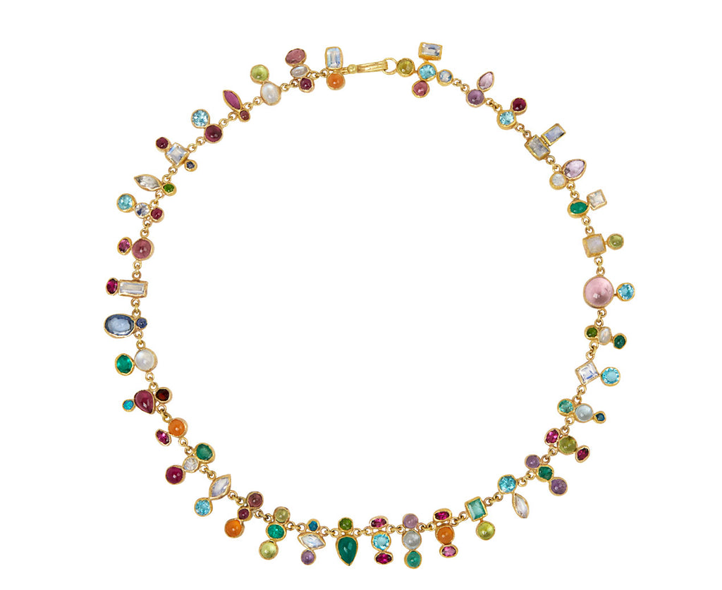 Sparkly Multi Gem Confetti Necklace