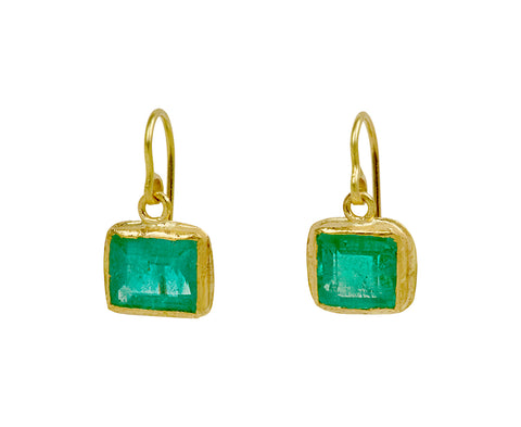Judy Geib Colombian Emerald Drop Earrings