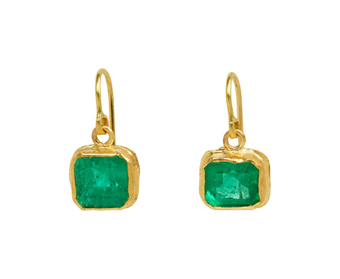 Judy Geib Great Colombian Emerald Drop Earrings