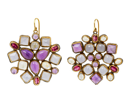 Multi Gem Kaleidoscope Earrings