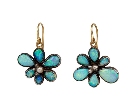 Opal Wildflower Earrings