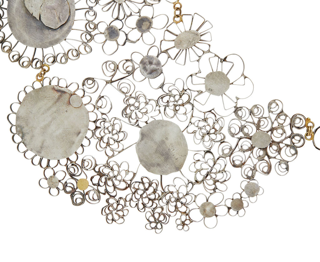 Big Flowery Peter Pan Collar Necklace