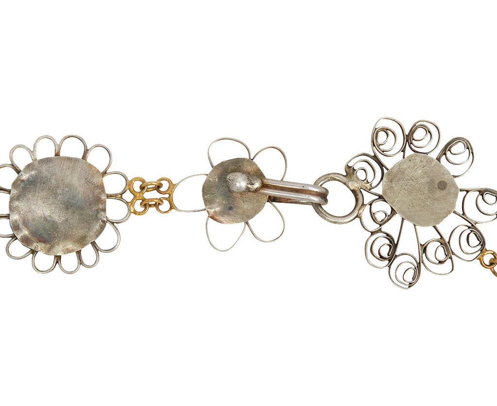 Big Flowery Peter Pan Collar Necklace