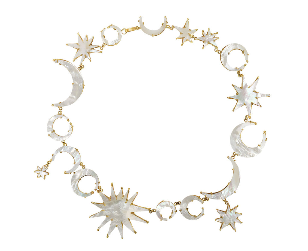 Mother-of-Pearl Sun and Moon Necklace