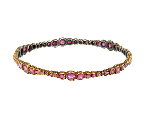 Swoosh Ruby Bangle Bracelet