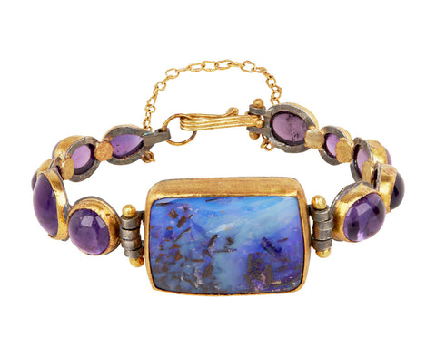 Opal and sales amethyst bracelet