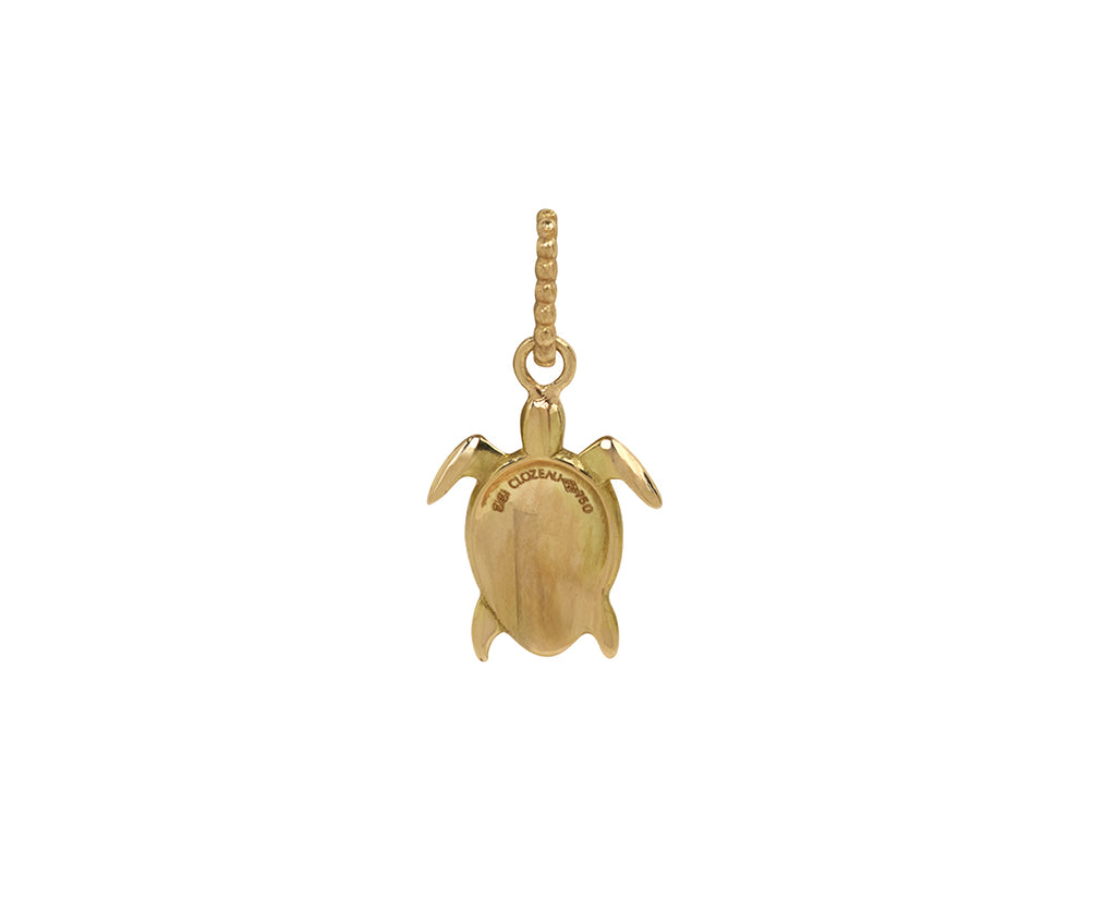 Gigi Clozeau Jade Enamel Turtle Charm ONLY - Back View