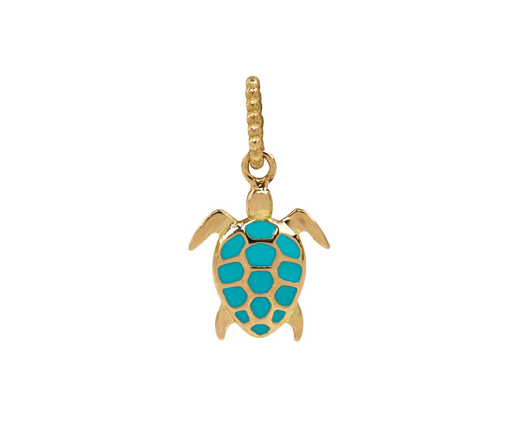 Gigi Clozeau Turquoise Green Enamel Turtle Charm ONLY