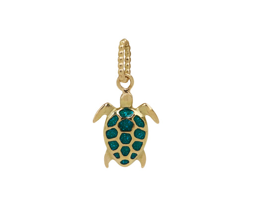Gigi Clozeau Jungle Green Enamel Turtle Charm ONLY