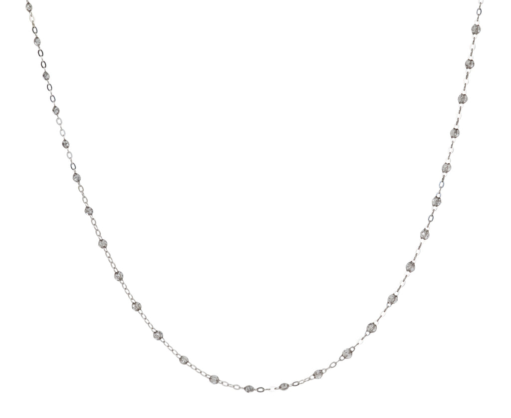 Gigi Clozeau White Gold Sparkle Resin Beaded Necklace