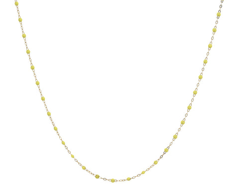 Gigi Clozeau Short Mimosa Resin Beaded Necklace