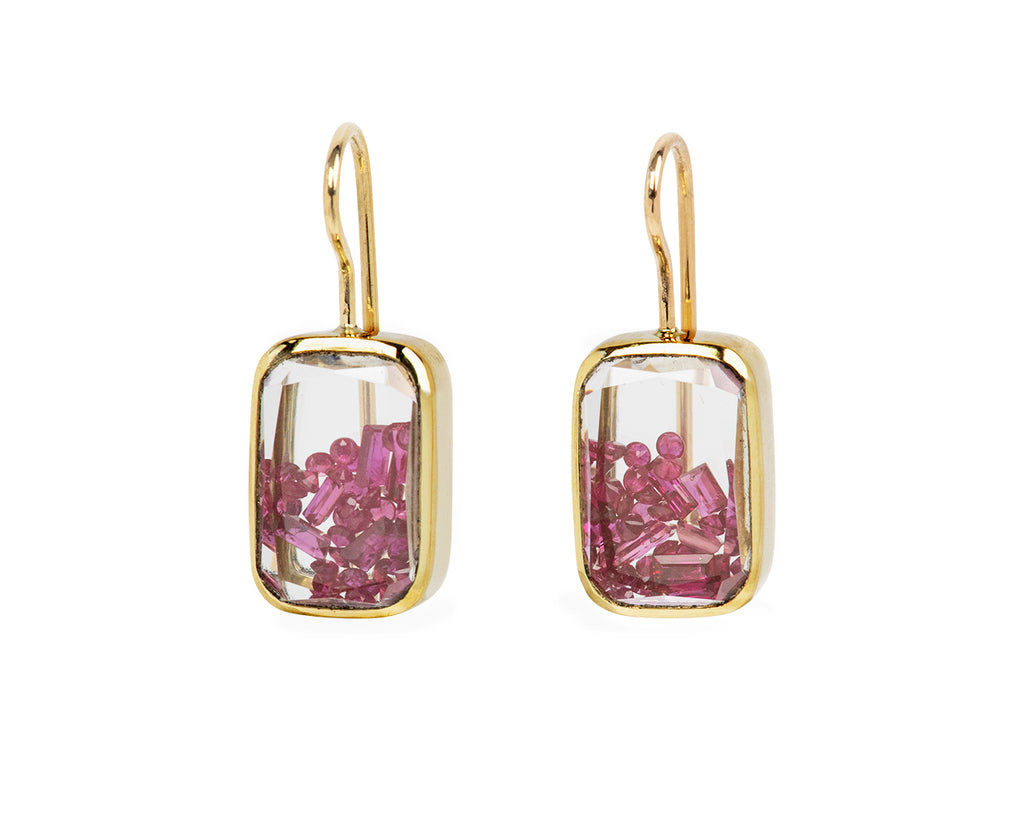 Ruby Kaleidoscope Shaker Earrings